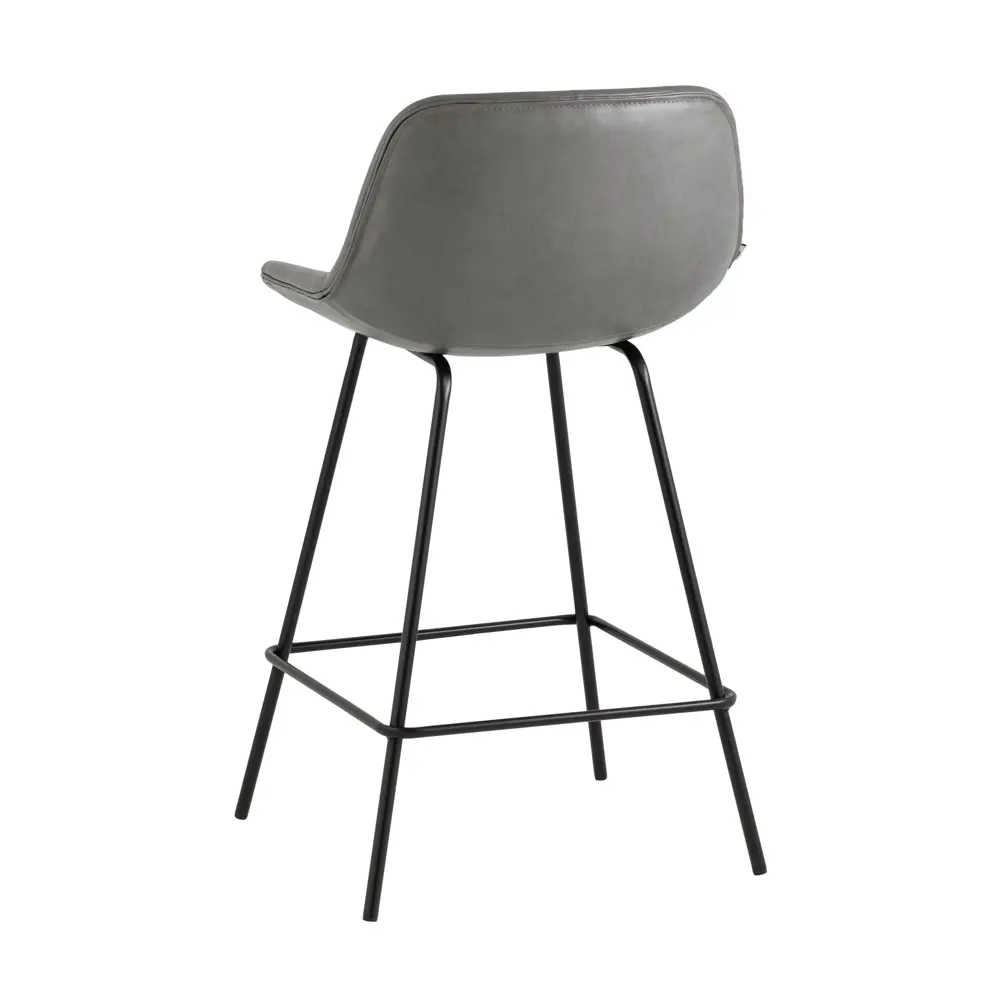 Фото 6 Барный стул Stool Group Деймон 49x92x47 см экокожа цвет серый Фото 6 Барный стул Stool Group Деймон 49x92x47 см экокожа цвет серый