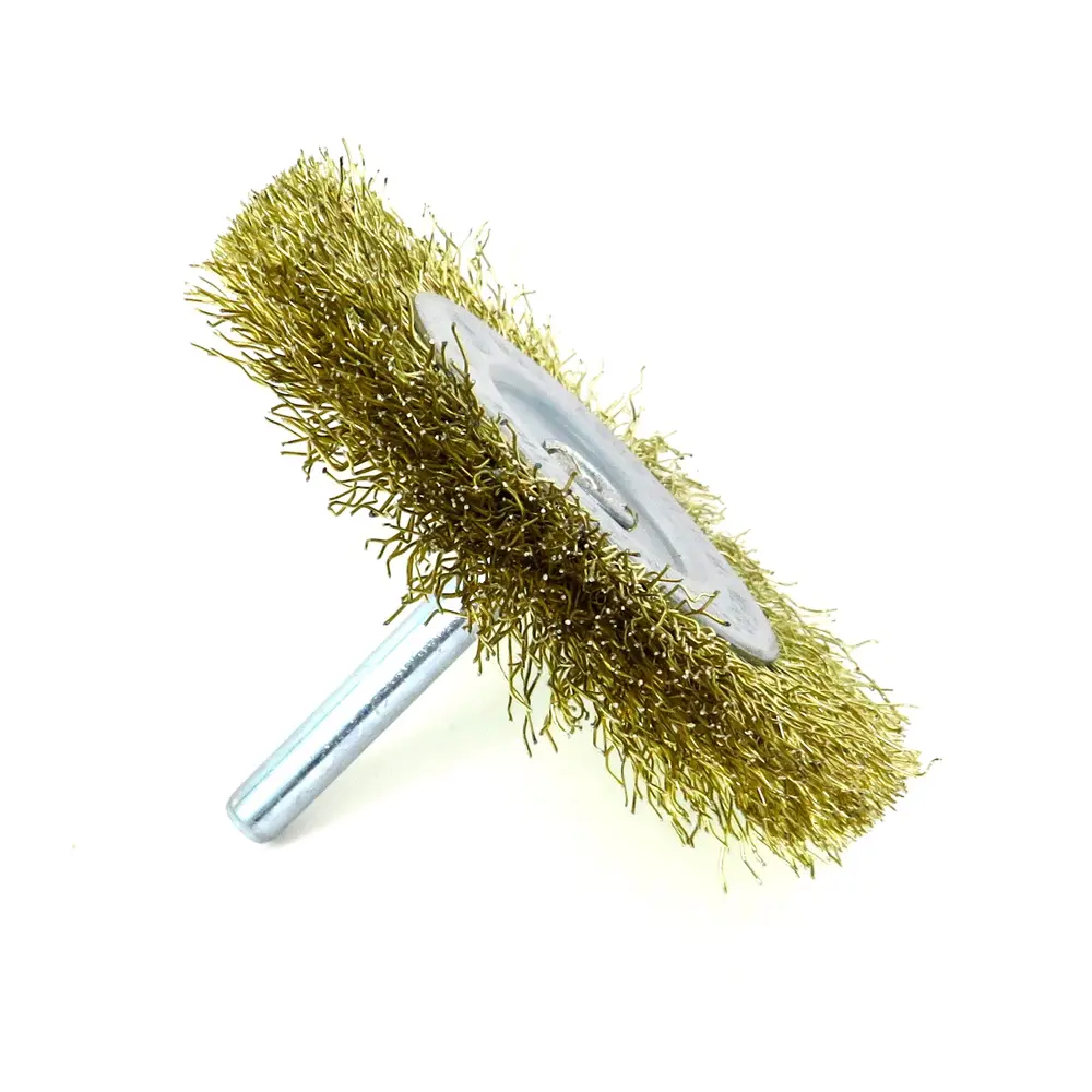 Фото 3 Кордщетка диск для дрели Eurobrush 13-178 латунированная сталь 75 мм Фото 3 Кордщетка диск для дрели Eurobrush 13-178 латунированная сталь 75 мм