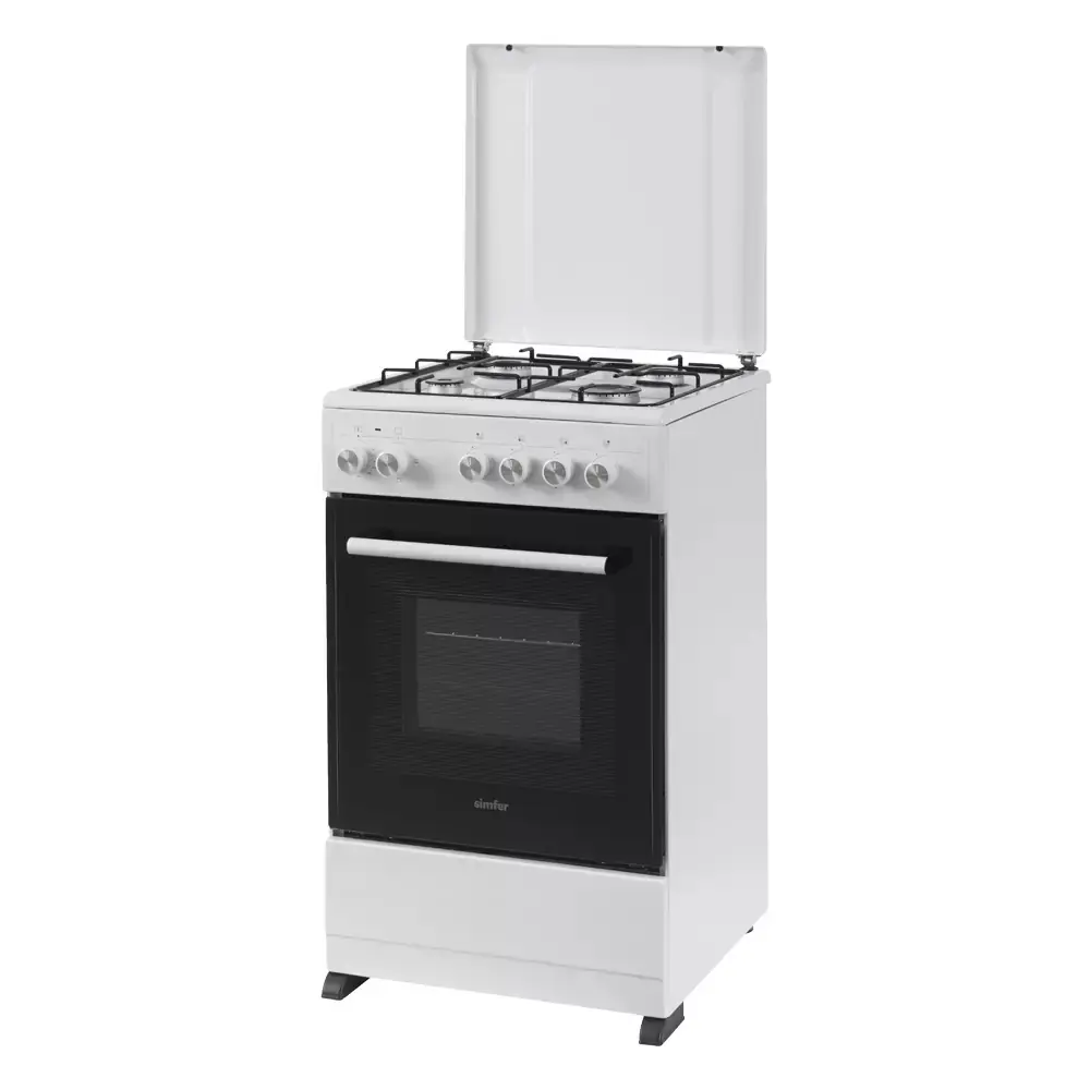 Фото 2 Газовая плита с духовкой Simfer F50MW43017 50x86x50 см цвет белый Фото 2 Газовая плита с духовкой Simfer F50MW43017 50x86x50 см цвет белый