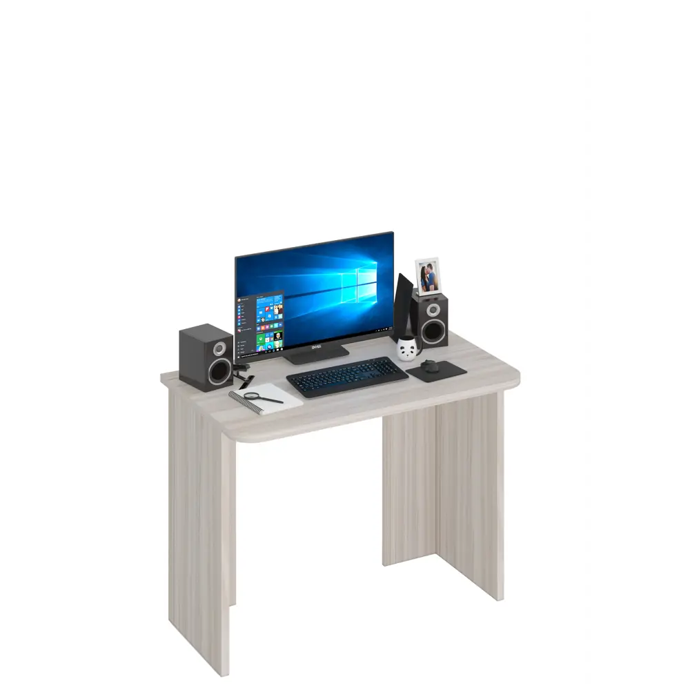 Фото 2 Компьютерный стол Мэрдэс СКЛ-Прям100(без тумбы) К 100x77x60 см ЛДСП цвет светло-бежевый Фото 2 Компьютерный стол Мэрдэс СКЛ-Прям100(без тумбы) К 100x77x60 см ЛДСП цвет светло-бежевый