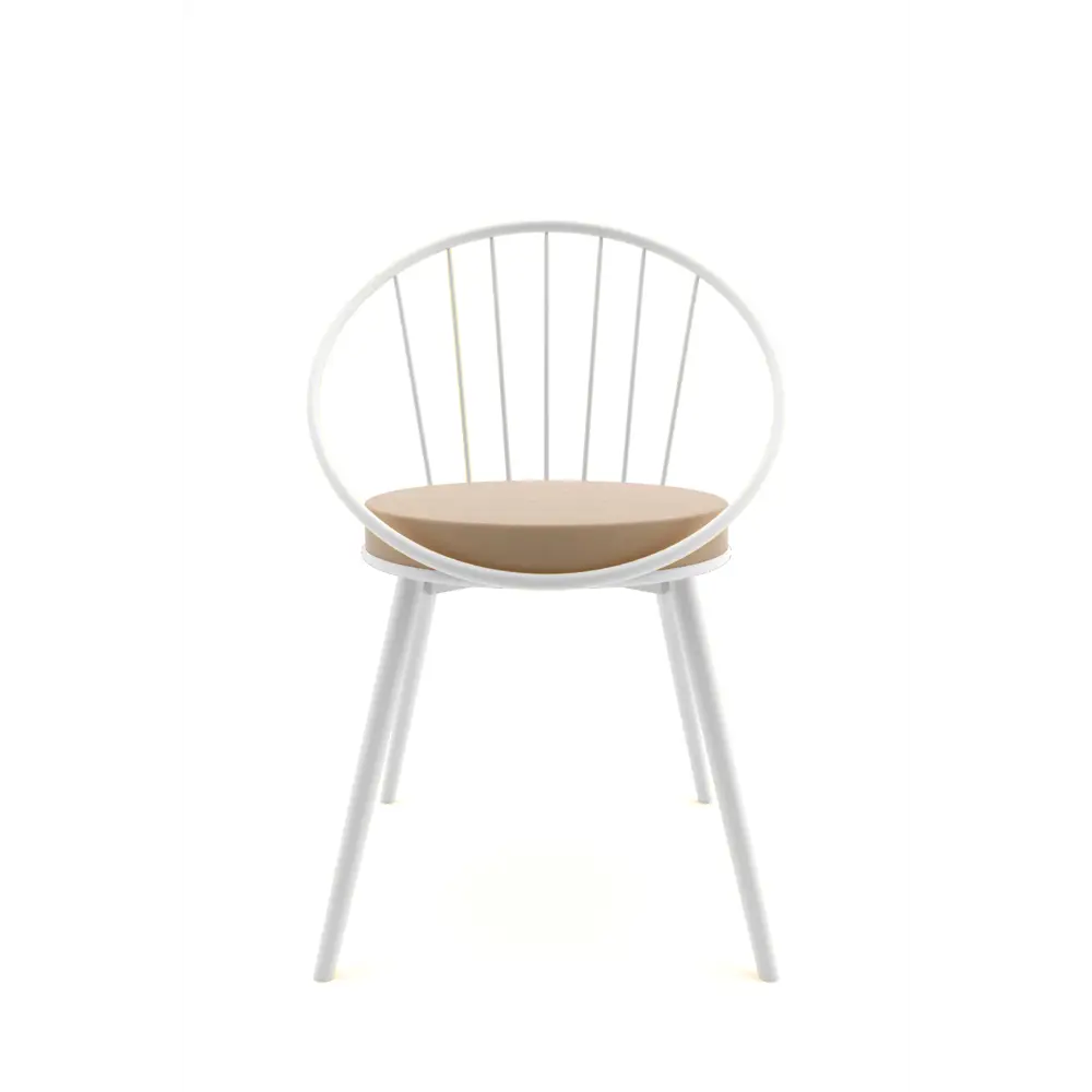 Фото Стул Ismat decor Eylul metal sandalye 49x44.5x44.5 см велюр цвет белый Фото Стул Ismat decor Eylul metal sandalye 49x44.5x44.5 см велюр цвет белый