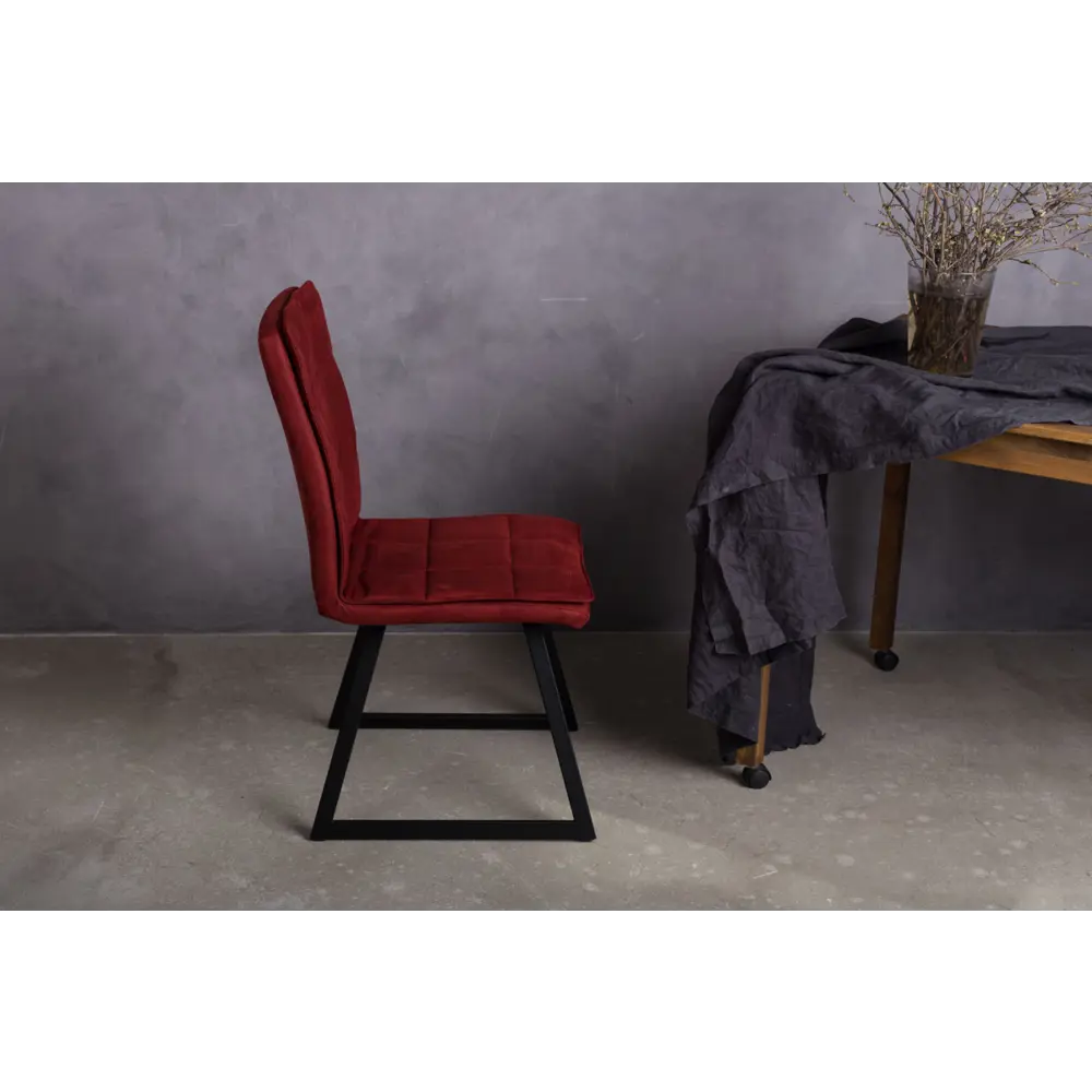 Фото 2 Стул Levmar gidor red 90x44x43 см ткань цвет бордовый Фото 2 Стул Levmar gidor red 90x44x43 см ткань цвет бордовый