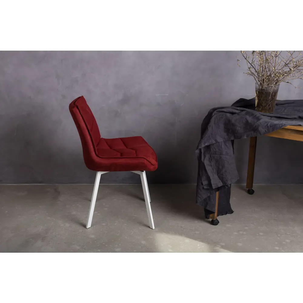 Фото 4 Стул Levmar capella s64/red (r) 90x44x54 см ткань цвет бордовый Фото 4 Стул Levmar capella s64/red (r) 90x44x54 см ткань цвет бордовый