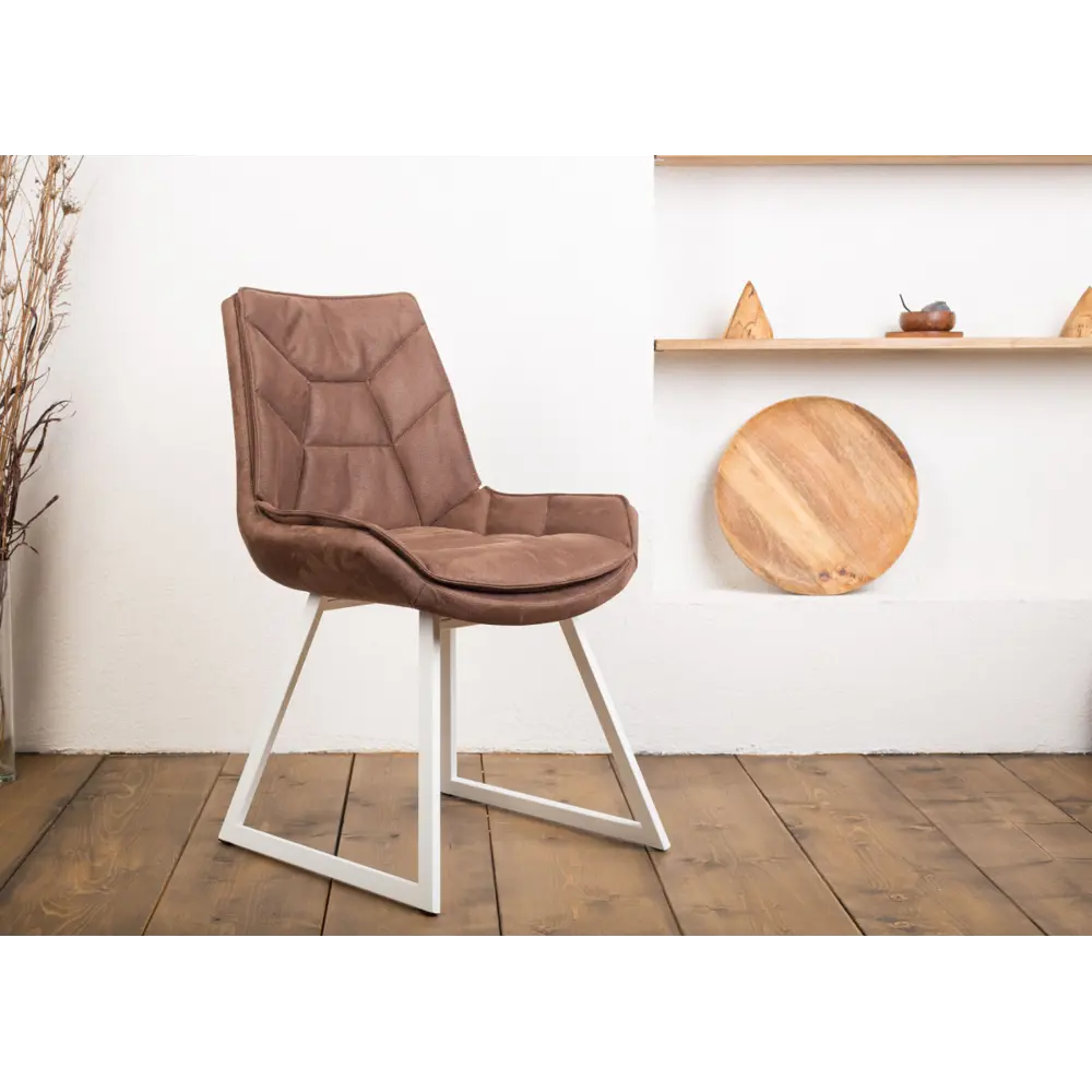 Фото 5 Стул Levmar draco s64/ brown (r) 90x44x54 см ткань цвет коричневый