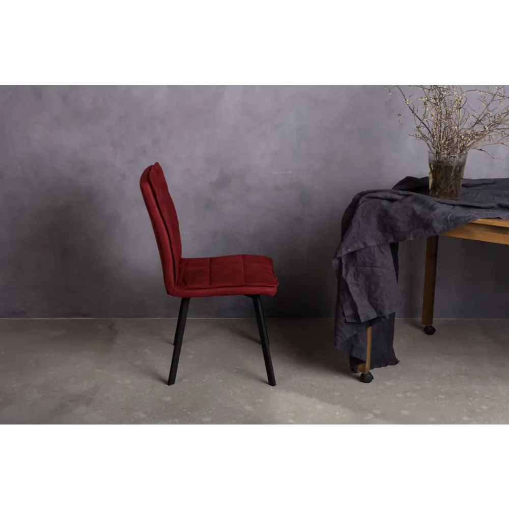 Фото 4 Стул Levmar taurus red 90x44x43 см ткань цвет бордовый Фото 4 Стул Levmar taurus red 90x44x43 см ткань цвет бордовый