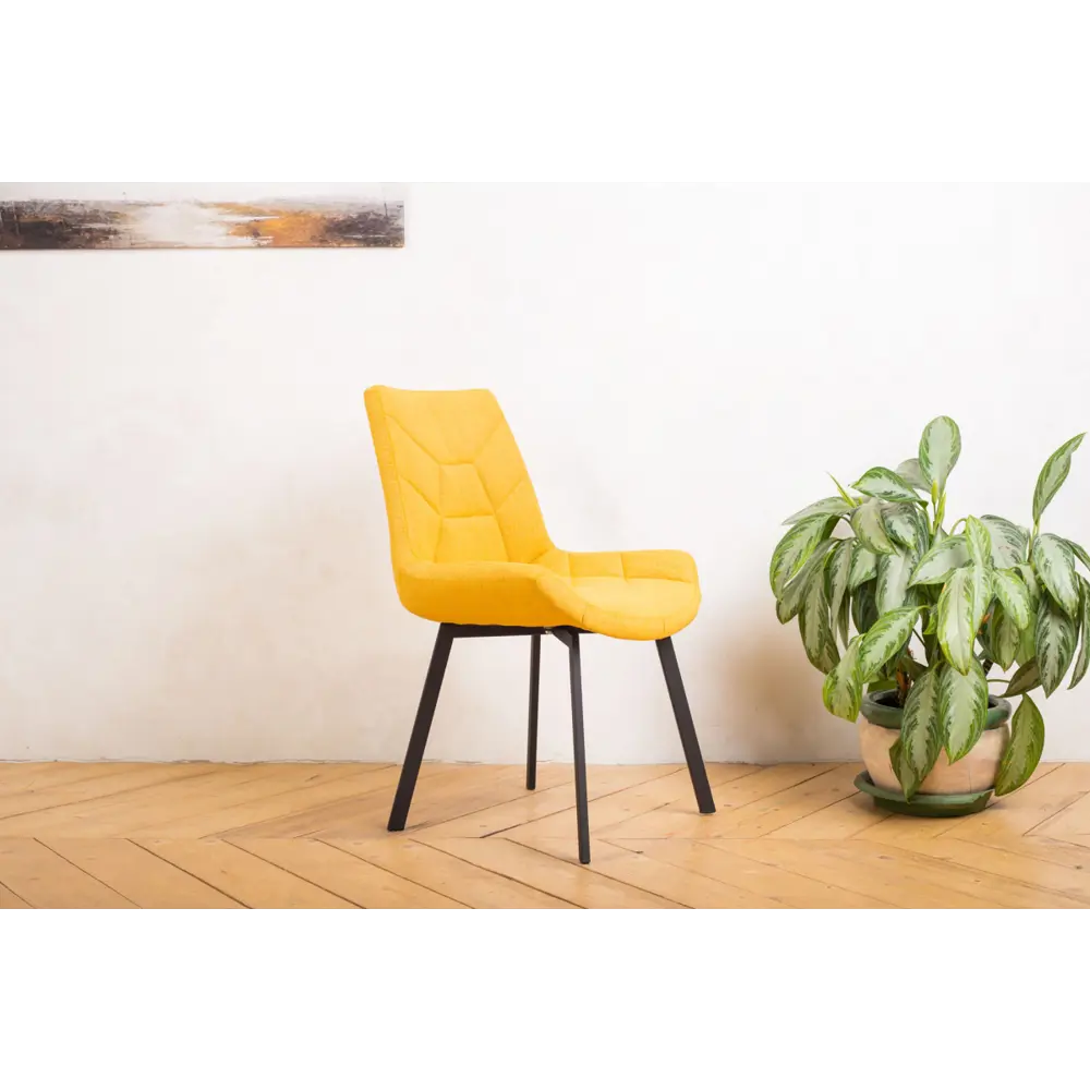Фото 3 Стул Levmar atria cs5 (r) 90x44x43 см велюр цвет желтый Фото 3 Стул Levmar atria cs5 (r) 90x44x43 см велюр цвет желтый