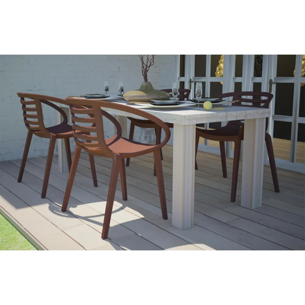 Фото 6 Стул садовый TetChair НМ-235226 Mambo цвет коричневый Фото 6 Стул садовый TetChair НМ-235226 Mambo цвет коричневый