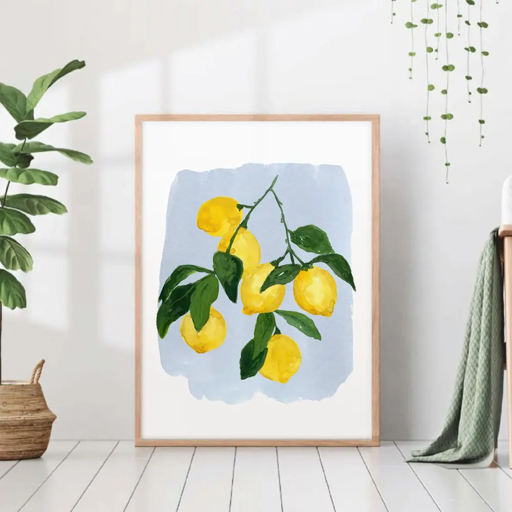 Фото Постер 28 картин "Лимоны акварель" 50x40 см Фото Постер 28 картин "Лимоны акварель" 50x40 см