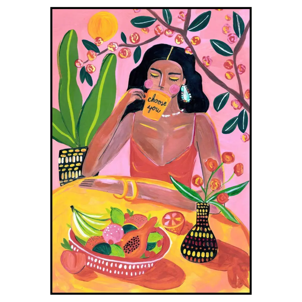 Фото 2 Постер 28 картин "Ана Леови девушка за столом" 70x50 см