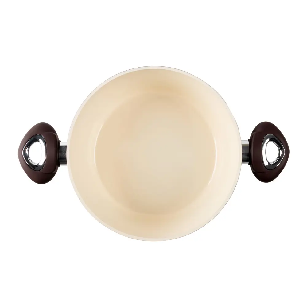 Фото 2 Кастрюля ENDEVER Stone-CREME-24C алюминиевая с крышкой Фото 2 Кастрюля ENDEVER Stone-CREME-24C алюминиевая с крышкой