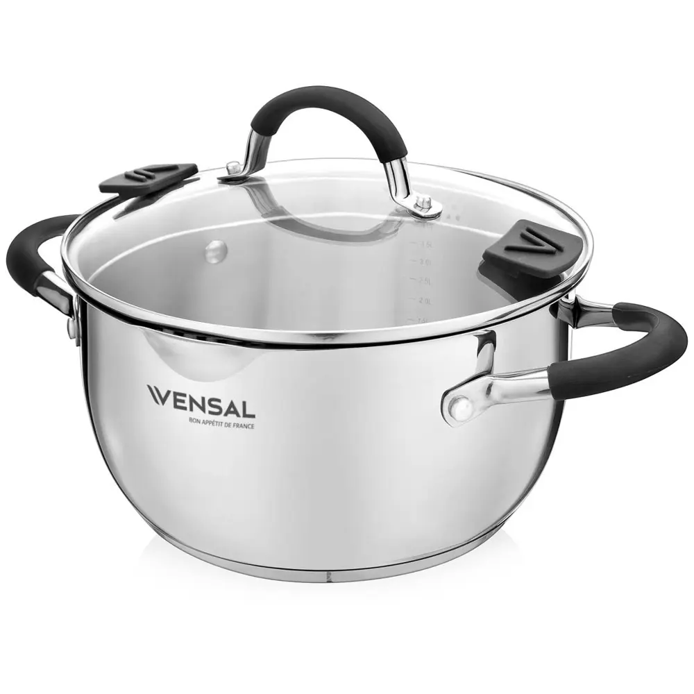 Фото Кастрюля Vensal VS1524 5.4 л Фото Кастрюля Vensal VS1524 5.4 л
