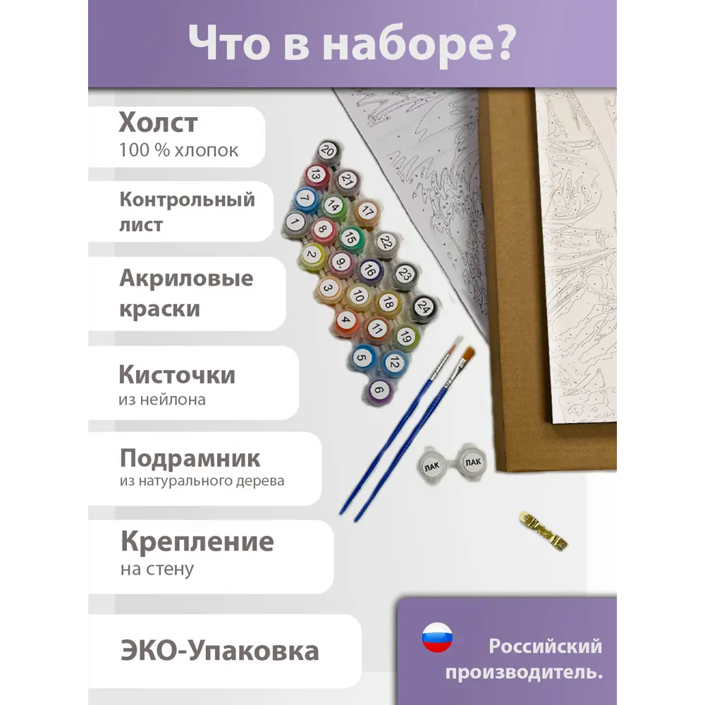 Фото 3 Картина по номерам Holstpechat "Тихая нежность утра" по сюжету А.Пасс 40x50 см Фото 3 Картина по номерам Holstpechat "Тихая нежность утра" по сюжету А.Пасс 40x50 см
