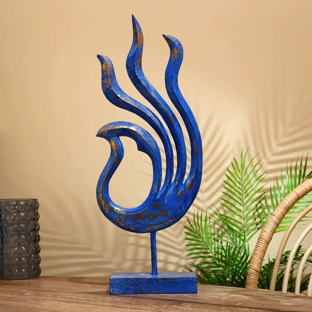 Фото 4 Декор интерьерный "Волна" синий 24x9x60 см Фото 4 Декор интерьерный "Волна" синий 24x9x60 см