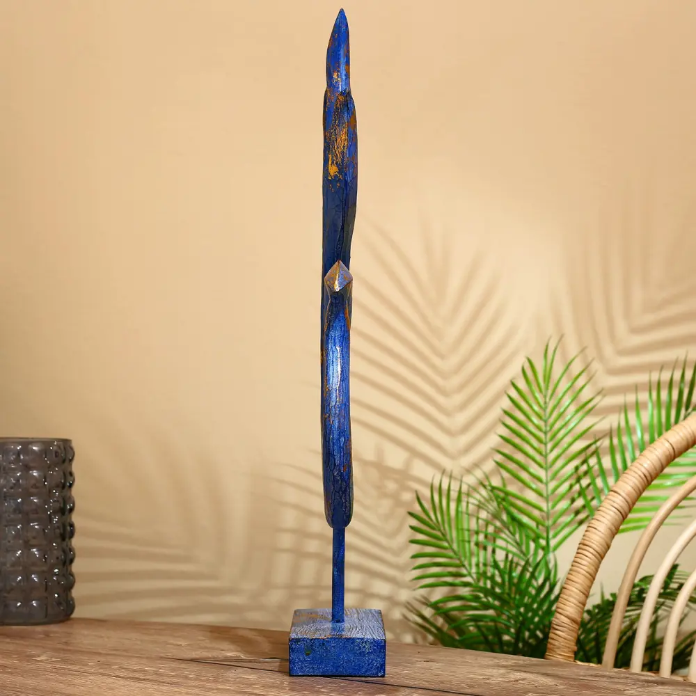 Фото 3 Декор интерьерный "Волна" синий 24x9x60 см Фото 3 Декор интерьерный "Волна" синий 24x9x60 см