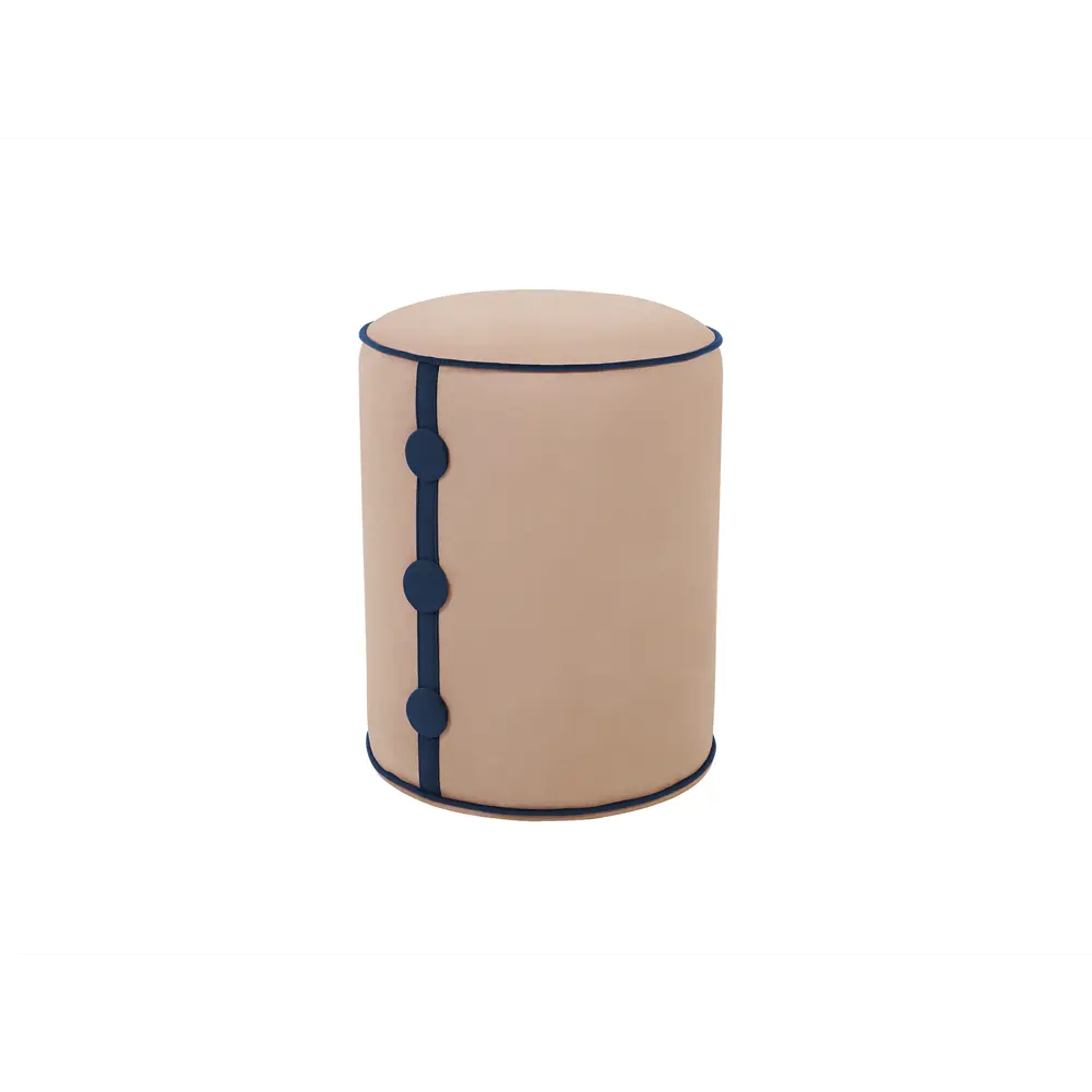 Фото Пуф Огого обстановочка! Drum button ankor 42x52x42 см цвет бежевый/темно-синий Фото Пуф Огого обстановочка! Drum button ankor 42x52x42 см цвет бежевый/темно-синий