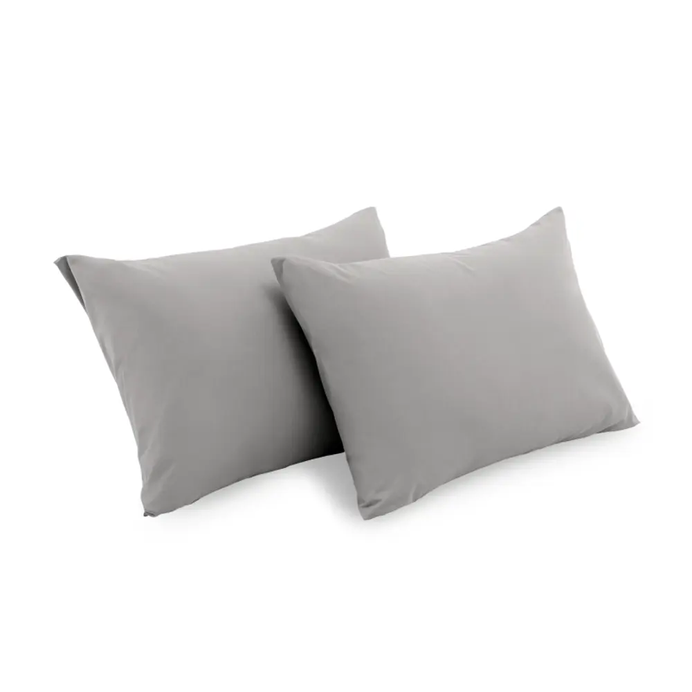 Фото Наволочка buyson BuyRelax 50x70 см перкаль 2шт цвет стальной Фото Наволочка buyson BuyRelax 50x70 см перкаль 2шт цвет стальной