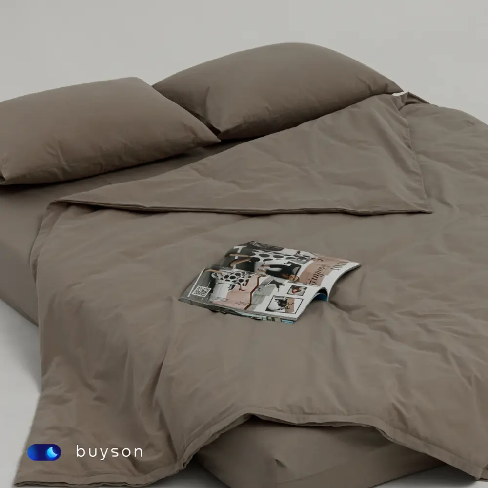 Фото 8 Пододеяльник buyson BuyRelax 145x215 см хлопок цвет бежевый Фото 8 Пододеяльник buyson BuyRelax 145x215 см хлопок цвет бежевый