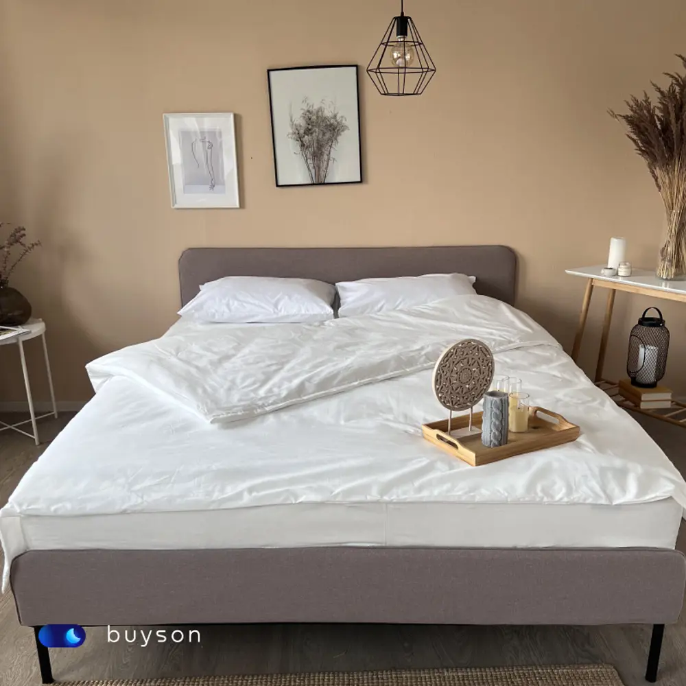 Фото 12 Пододеяльник buyson BuyRelax 200x220 см хлопок цвет белый Фото 12 Пододеяльник buyson BuyRelax 200x220 см хлопок цвет белый