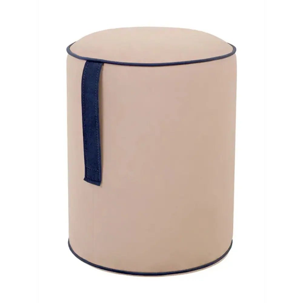 Фото Пуф Огого обстановочка! Drum handle ankor 42x52x42 см цвет бежевый/темно-синий Фото Пуф Огого обстановочка! Drum handle ankor 42x52x42 см цвет бежевый/темно-синий