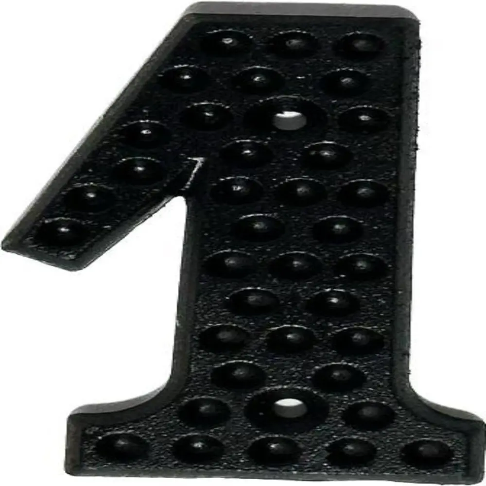 Фото Цифра 1 Ван-упак 12x0.6см серый