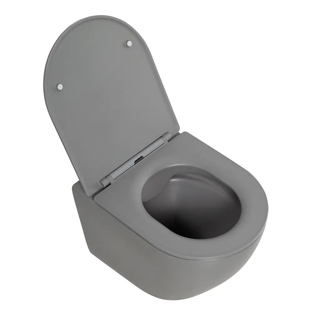 Фото 5 Унитаз подвесной Belbagno Colorato BB062CHR-GR безободковый