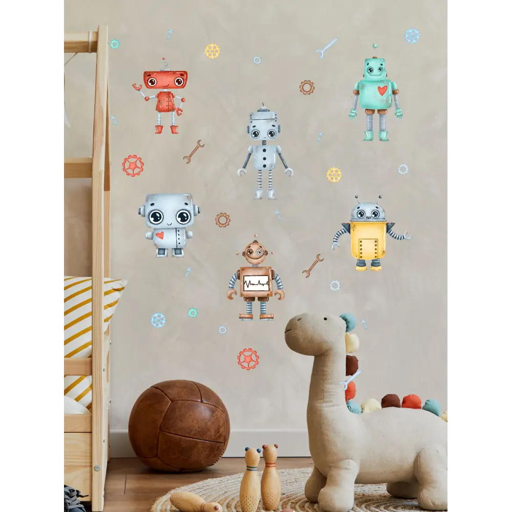 Фото Декоративная наклейка для стены Lisadecor-shop Роботы S0024 Фото Декоративная наклейка для стены Lisadecor-shop Роботы S0024