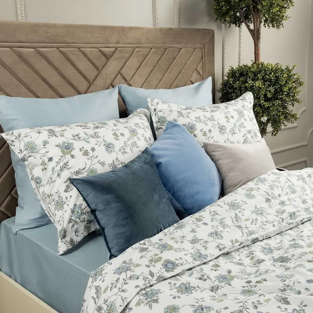 Фото 2 Комплект постельного белья Arya Home Alamode двуспальный сатин, разноцветный Фото 2 Комплект постельного белья Arya Home Alamode двуспальный сатин, разноцветный