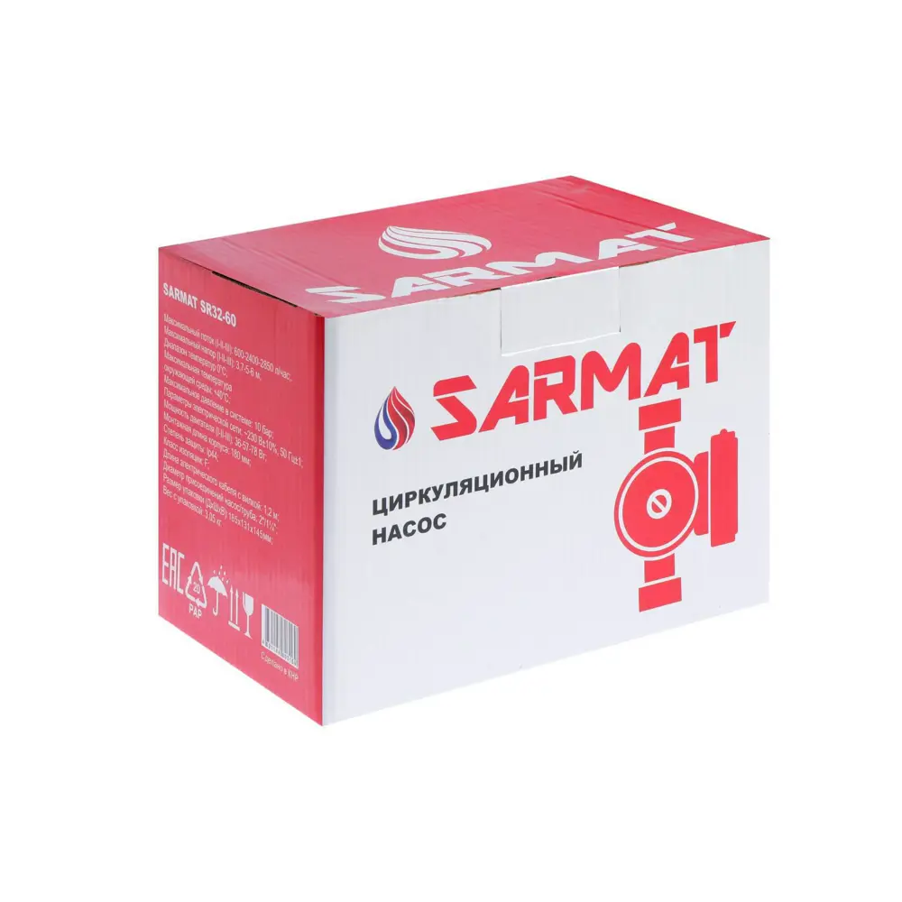 Фото 4 Насос циркуляционный Sarmat SR 32-60 36/57/88 Вт 6 м Фото 4 Насос циркуляционный Sarmat SR 32-60 36/57/88 Вт 6 м