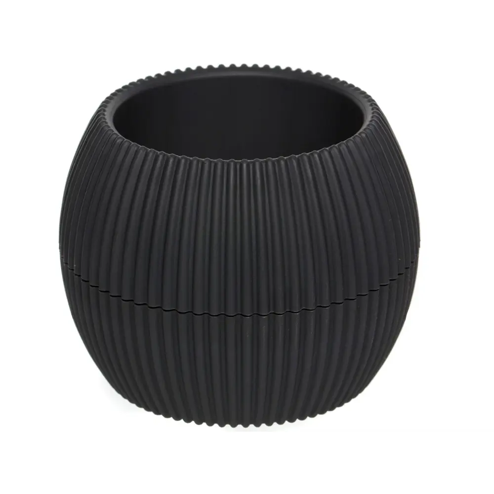 Фото Горшок цветочный Navako lago 0.15l Navako 8.8 см 6.8 см 0.15 л пластик черный без автополива с блюдцем Фото Горшок цветочный Navako lago 0.15l Navako 8.8 см 6.8 см 0.15 л пластик черный без автополива с блюдцем