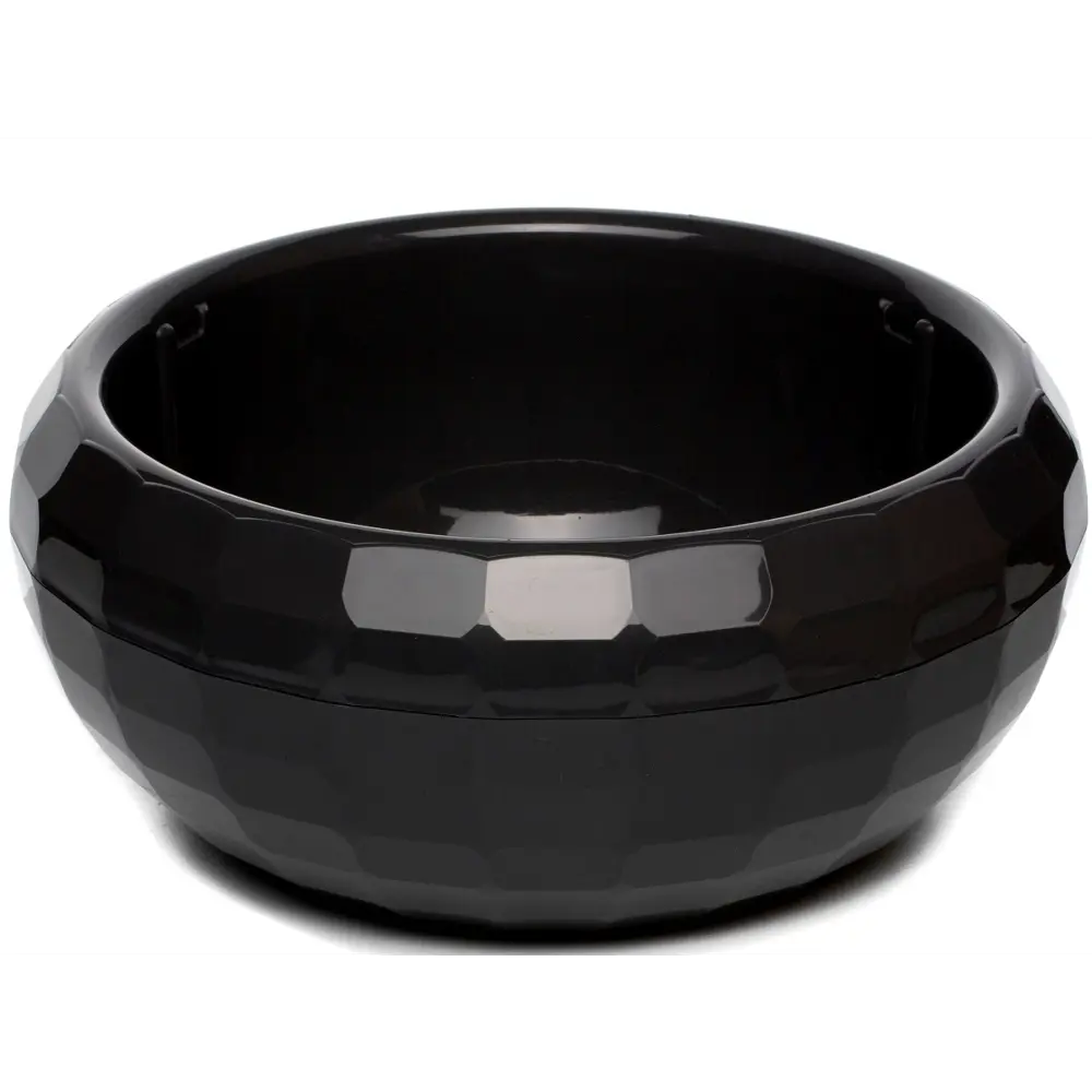 Фото 2 Горшок цветочный Navako luna 4.2l (3 штуки) Navako 30 см 13 см 4.2 л пластик черный без автополива с блюдцем