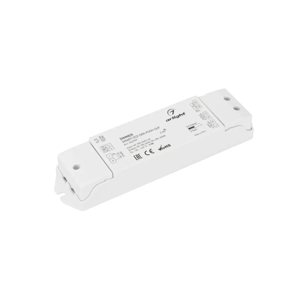 Фото 2 Диммер Arlight SMART-D22-DIM-PUSH-SUF 230V 2A TRIAC 2.4G 032999
