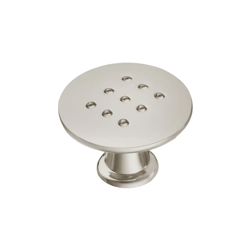 Фото Мебельная ручка-кнопка Kerron K-1060 SN матовый никель