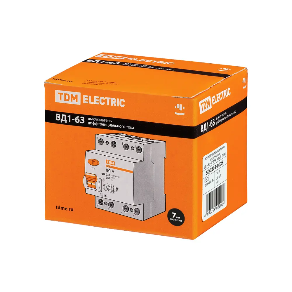 Фото 6 УЗО TDM ELECTRIC SQ0203-0028 16 А 400 В 4 модуля Фото 6 УЗО TDM ELECTRIC SQ0203-0028 16 А 400 В 4 модуля