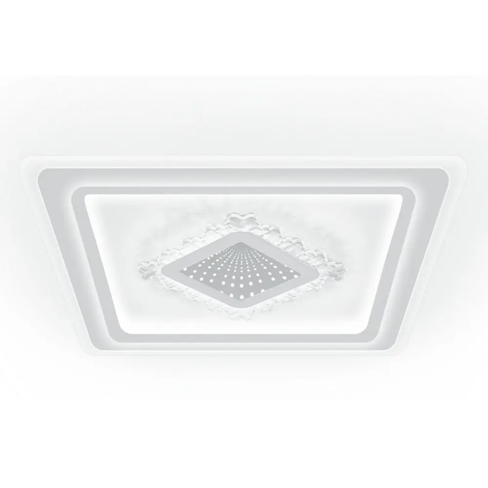 Фото 3 Люстра потолочная светодиодная RITTER 52367 3 Crystal 3D 40 м² теплый белый свет цвет белый Фото 3 Люстра потолочная светодиодная RITTER 52367 3 Crystal 3D 40 м² теплый белый свет цвет белый