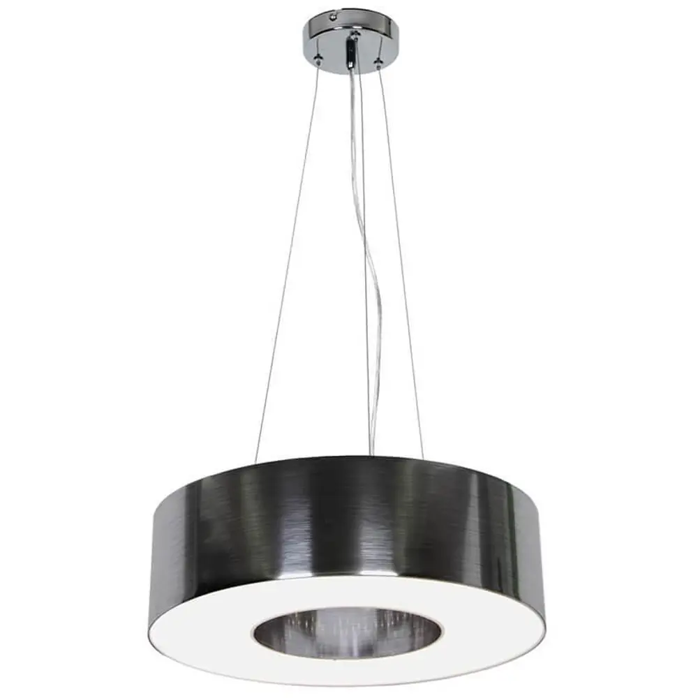 Фото Люстра подвесная светодиодная ZUMALINE CL16086-1PD50-CHROME Dalbert 1.60 м² теплый белый свет цвет серый Фото Люстра подвесная светодиодная ZUMALINE CL16086-1PD50-CHROME Dalbert 1.60 м² теплый белый свет цвет серый