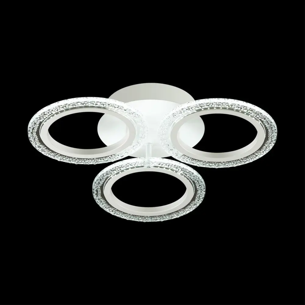 Фото 3 Люстра потолочная светодиодная LUMION 5203_48CL Ledio 12 м² теплый белый свет цвет белый Фото 3 Люстра потолочная светодиодная LUMION 5203_48CL Ledio 12 м² теплый белый свет цвет белый