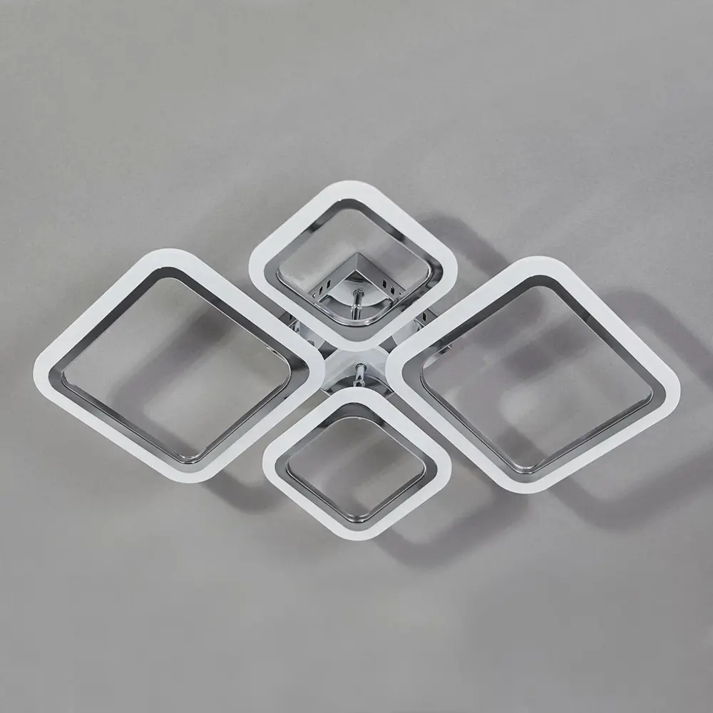 Фото 2 Светильник потолочный светодиодный ESCADA 10219-4LEDChrome66W 20 м² нейтральный белый свет цвет хром Фото 2 Светильник потолочный светодиодный ESCADA 10219-4LEDChrome66W 20 м² нейтральный белый свет цвет хром