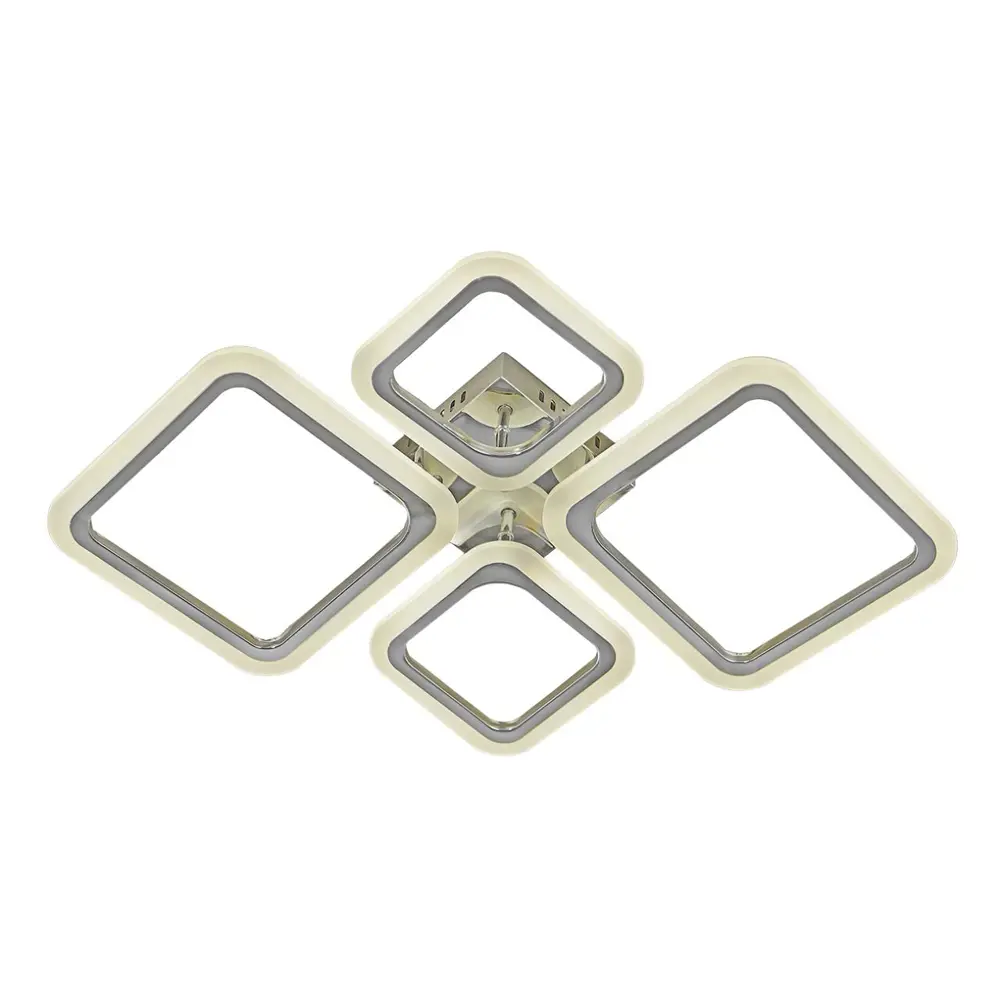 Фото Светильник потолочный светодиодный ESCADA 10219-4LEDChrome66W 20 м² нейтральный белый свет цвет хром Фото Светильник потолочный светодиодный ESCADA 10219-4LEDChrome66W 20 м² нейтральный белый свет цвет хром