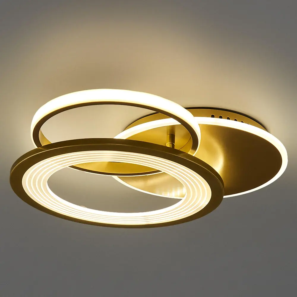 Фото 3 Светильник потолочный светодиодный Escada 10248-3LED с пультом управления 21 м² нейтральный белый свет цвет золотой Фото 3 Светильник потолочный светодиодный Escada 10248-3LED с пультом управления 21 м² нейтральный белый свет цвет золотой