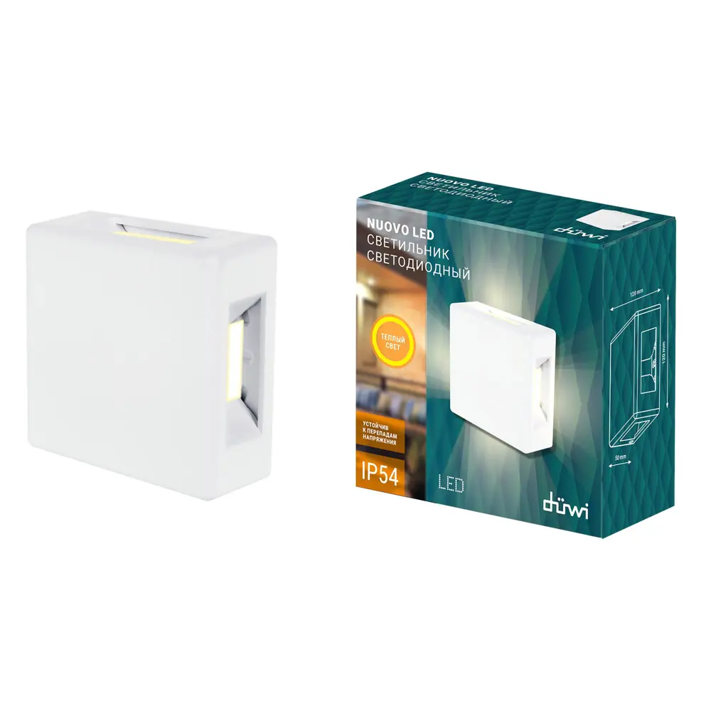 Фото 4 Светильник настенный светодиодный уличный DUWI 24266 6 Nuovo led IP54 цвет белый Фото 4 Светильник настенный светодиодный уличный DUWI 24266 6 Nuovo led IP54 цвет белый