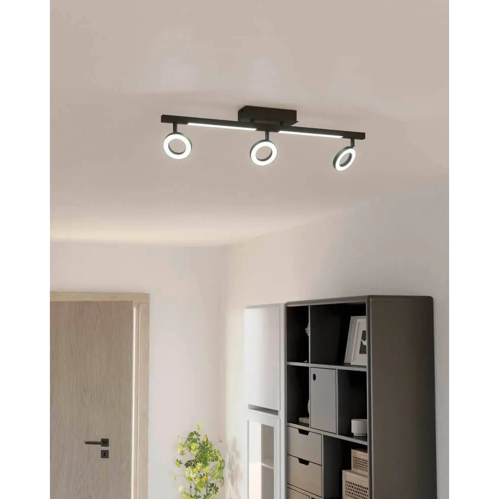 Фото 2 Спот поворотный светодиодный EGLO 900515 Cardillio 2 5.40 м² теплый белый свет цвет черный Фото 2 Спот поворотный светодиодный EGLO 900515 Cardillio 2 5.40 м² теплый белый свет цвет черный