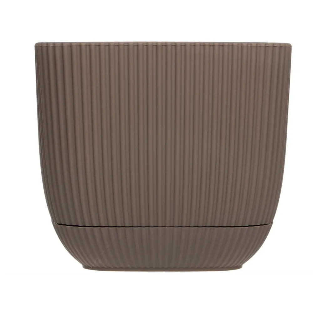 Фото 3 Горшок цветочный Navako maio 1.8l (3 штуки) Navako 15 см 13 см 1.8 л пластик коричневый без автополива с блюдцем Фото 3 Горшок цветочный Navako maio 1.8l (3 штуки) Navako 15 см 13 см 1.8 л пластик коричневый без автополива с блюдцем