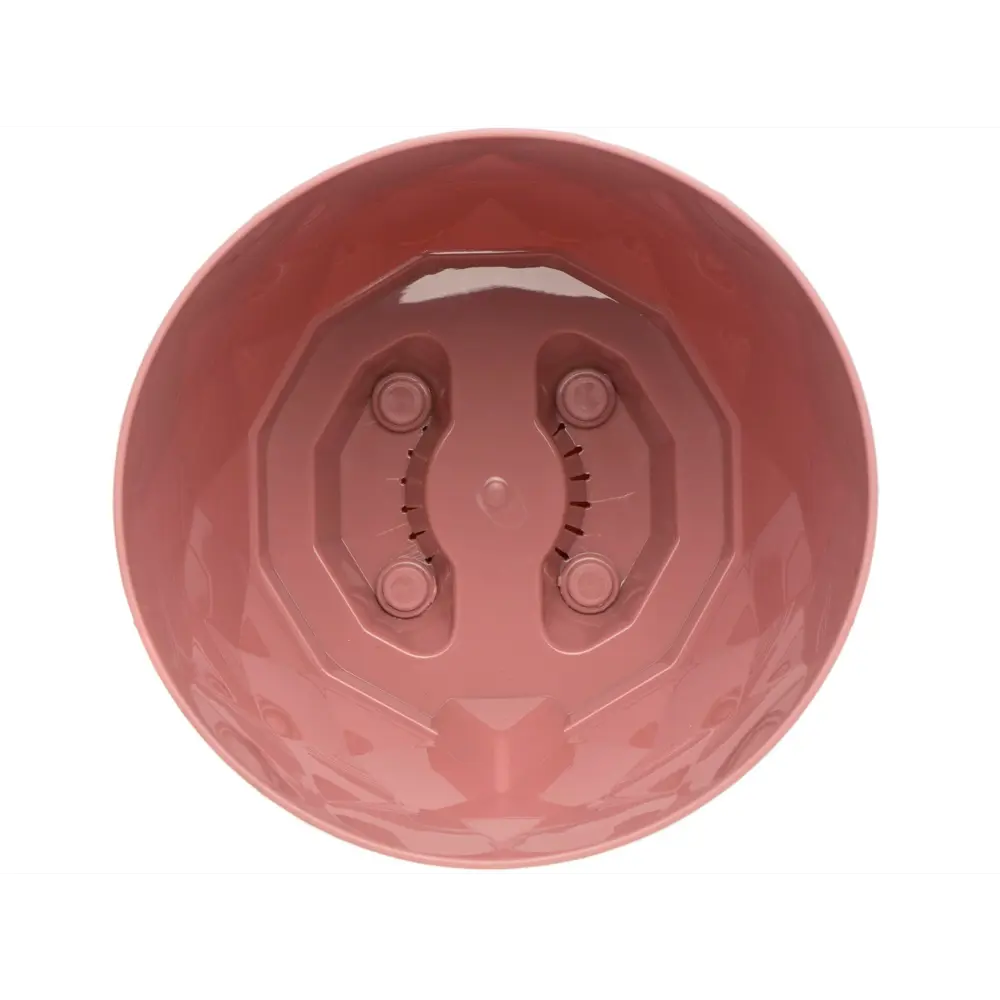 Фото 3 Горшок цветочный Navako rico 0.65l Navako 11.5 см 10 см 0.65 л пластик розовый без автополива с блюдцем