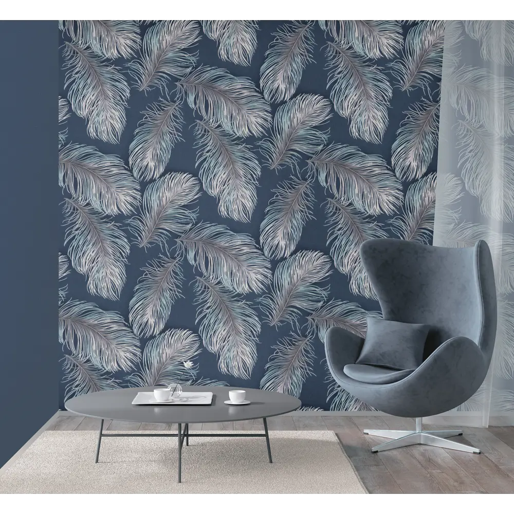 Фото 4 Обои флизелиновые Ovk Design Аура синие 1.06 м 10884-03 Фото 4 Обои флизелиновые Ovk Design Аура синие 1.06 м 10884-03