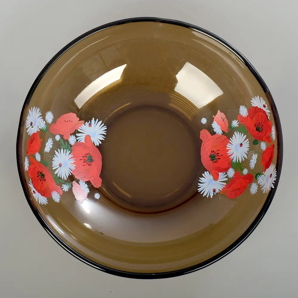 Фото 6 Столовый сервиз Ca Del Vetro Маки 3299414 24 предмета 6 персон персон стекло