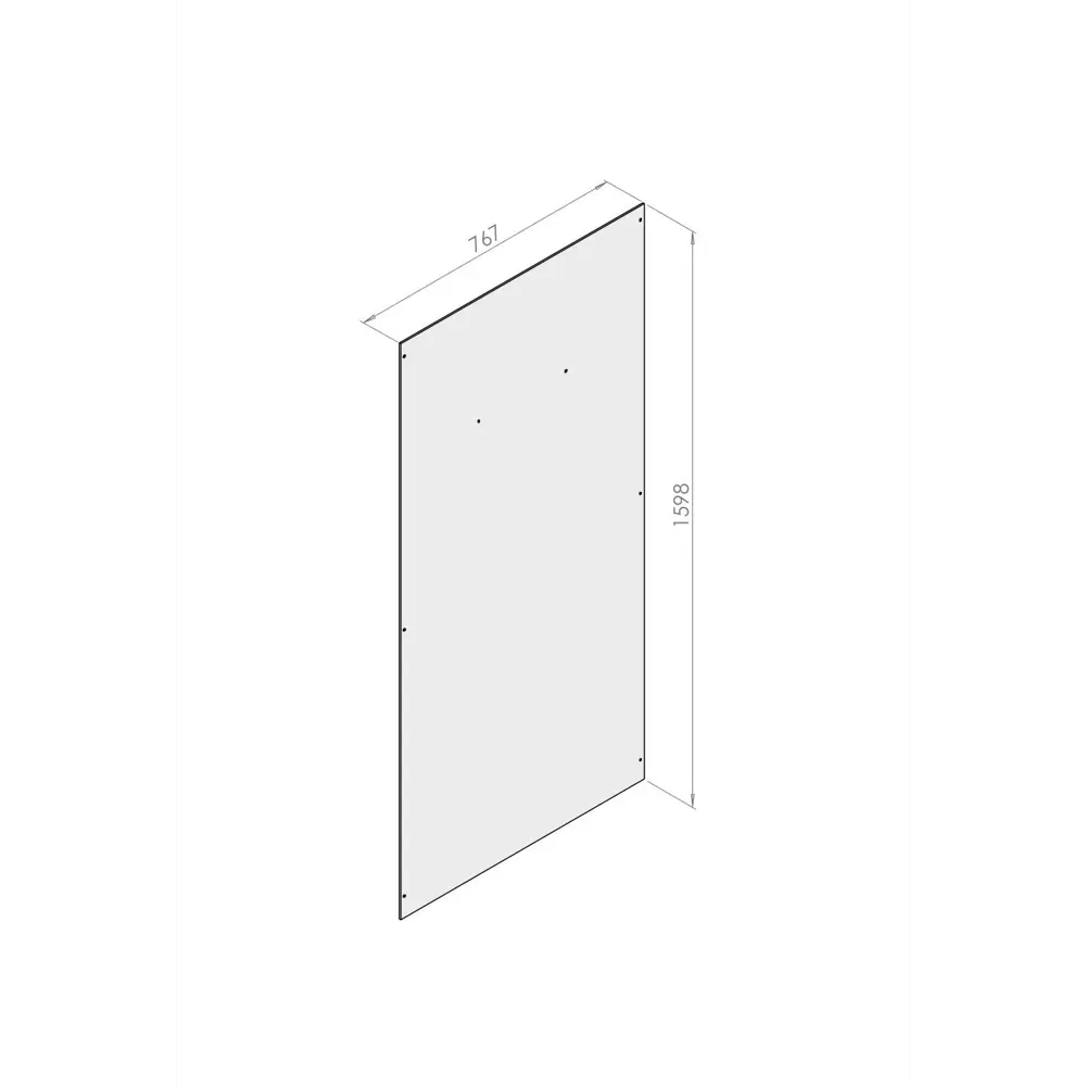 Фото 4 Стенка для душевой ширмы Domani-Spa Simple 1/4 круга высокий поддон 90x90 см 8 отверстий цвет белый Фото 4 Стенка для душевой ширмы Domani-Spa Simple 1/4 круга высокий поддон 90x90 см 8 отверстий цвет белый