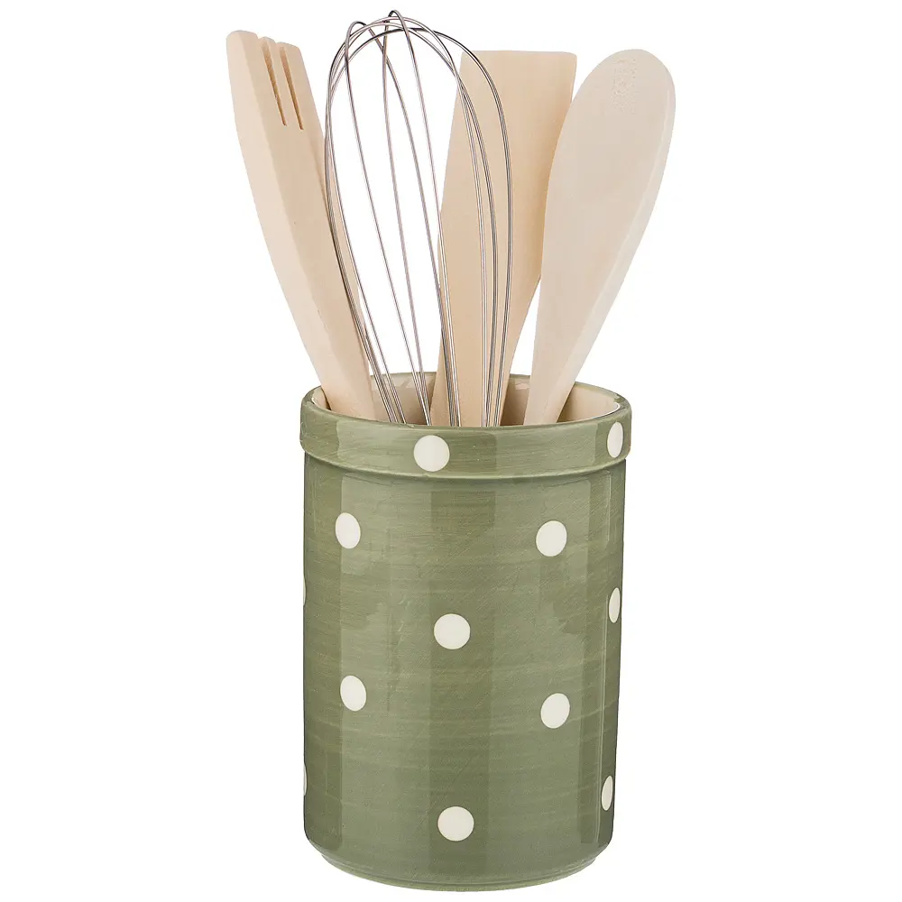 Фото Подставка Для Кухонных Принадлежностей "Green Utensils " Диаметр=9 См. Высота=14 См. Фото Подставка Для Кухонных Принадлежностей "Green Utensils " Диаметр=9 См. Высота=14 См.
