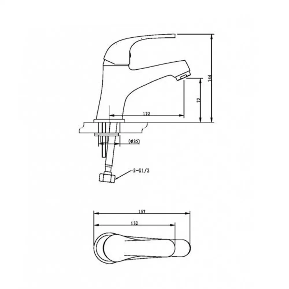 Фото 3 Смеситель для раковины Bravat Fit F1135188CP-RUS Фото 3 Смеситель для раковины Bravat Fit F1135188CP-RUS