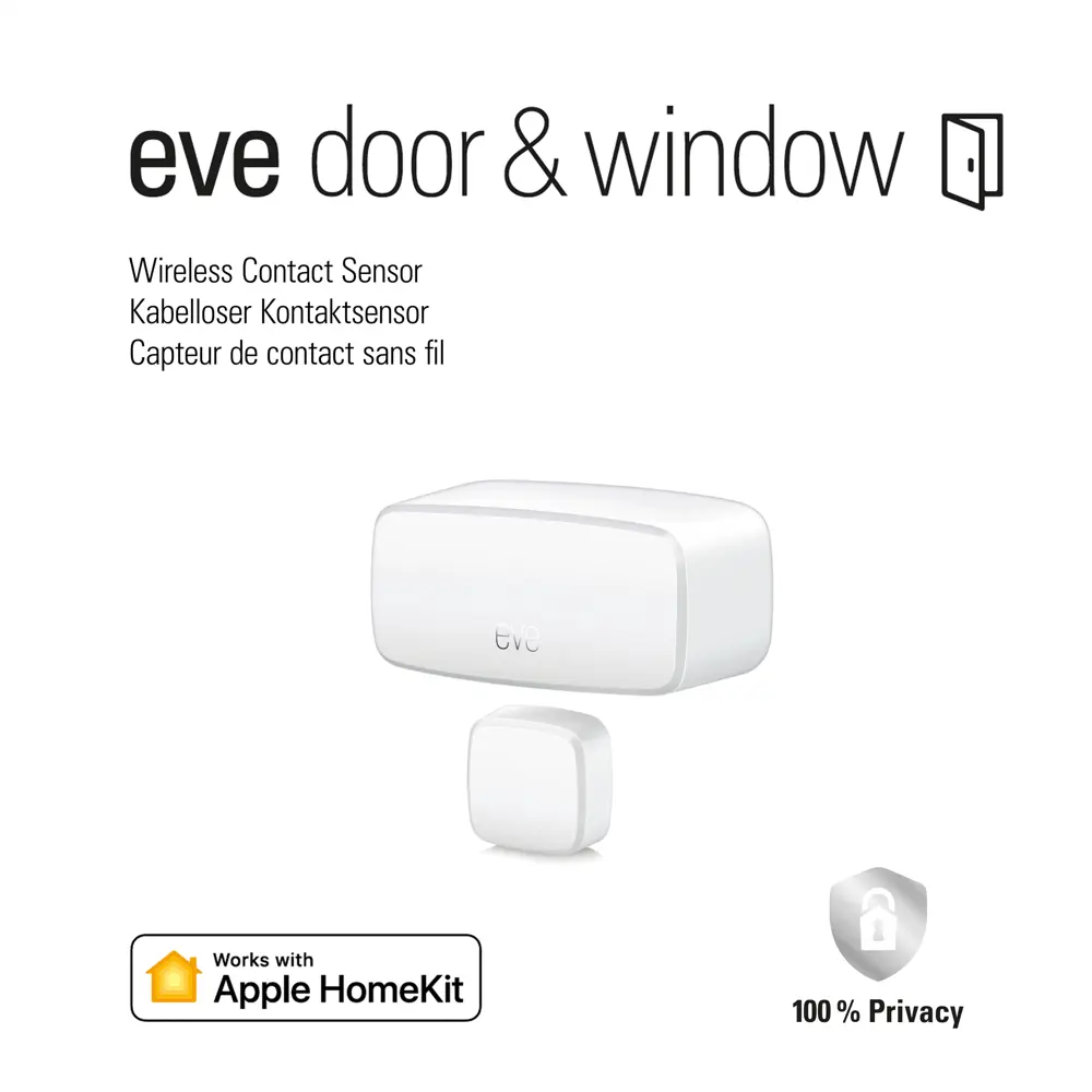 Фото 2 Датчики открытия дверей и окон Elgato Eve Door & Window Фото 2 Датчики открытия дверей и окон Elgato Eve Door & Window