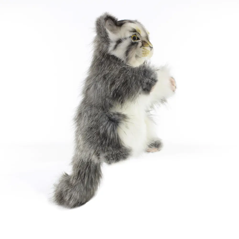 Фото Декоративный предмет Манул 7519 Hansa creation 40 см цвет серый